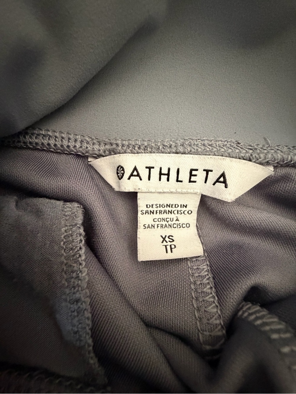 Athleta Seasoft high rise wide leg pull on pants XS gray blue comfort lounge - Picture 5 of 6